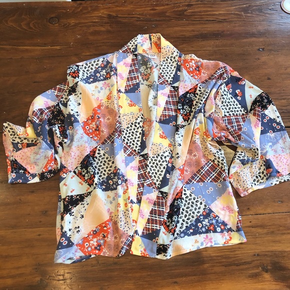 GAP Tops - GAP kimono patchwork blouse/jacket